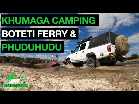 Taking the Boteti ferry and camping at Khumaga in Bots🇧🇼