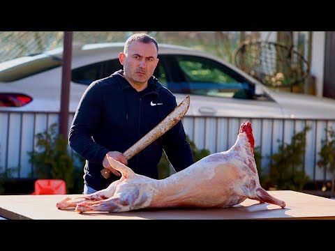 Full Ram BBQ -  Crispy Meat on Spit | GEORGY KAVKAZ