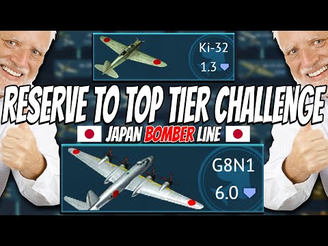Playing the ENTIRE Japanese Bomber Line - Reserve to Top Tier