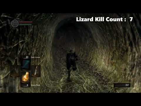 How to Find all 10 Crystal Lizards In The Great Hollow Fast! Dark Souls