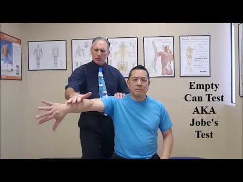 Empty Can Test AKA Jobe's Test