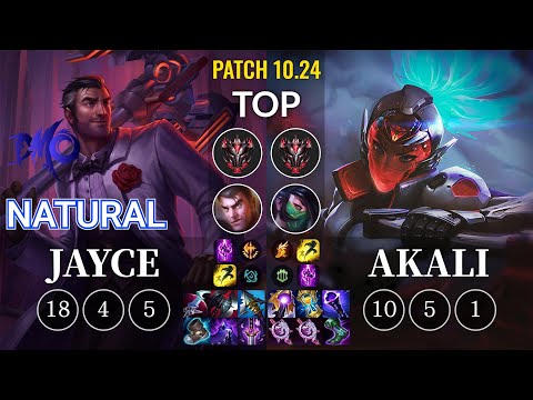 DMO Natural Jayce vs Akali Top - KR Patch 10.24