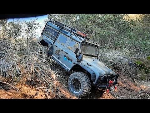 Traxxas TRX4 Defender RC Crawling - The dry river - Hobbywing Fusion 1800 kV - GoPro 11