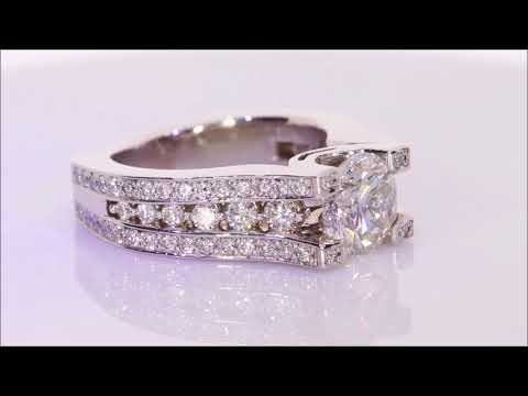 3.53 ctw Diamond Engagement Ring - Round Cut G SI2 | BigDiamondsUSA