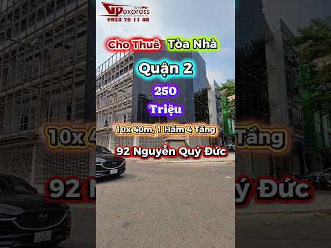 Cho Thuê Tòa Nhà 92 Nguyễn Quý Đức, Phường An Khánh
