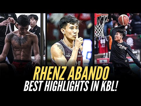 Rhenz Abando HIGHLIGHTS in KBL! Showtime PLAYS! | Korean Basketball League | Anyang KGC