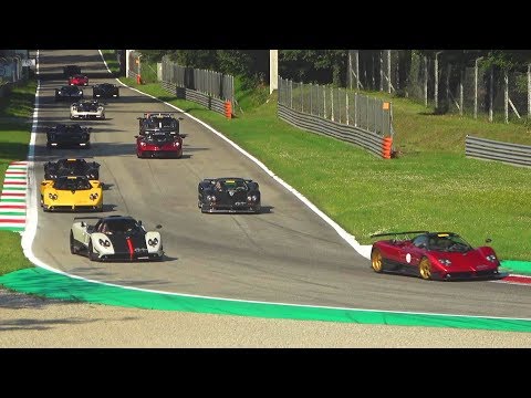 Pagani Open Day Monza 2019  - SCREAMING V12s!
