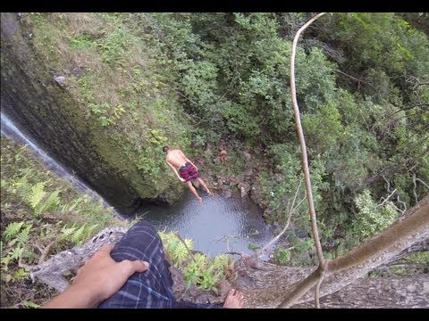 Sketchy Hawaii Cliff Jump