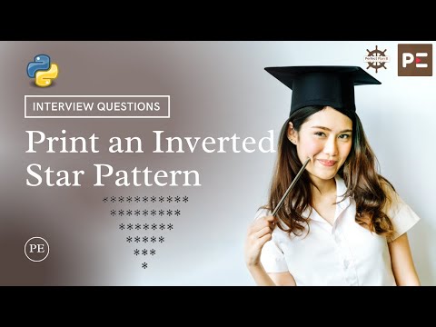 Python Interview Question Print An Inverted Star Pattern In Python Perfect Elearning