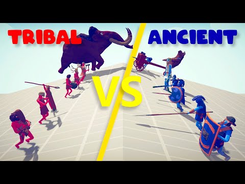 TRIBAL TEAM vs ANCIENT TEAM | TABS - Totally Accurate Battle Simulator