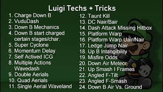2020 Luigi Melee Techs Guide