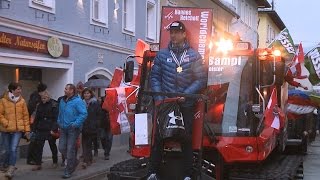 preview picture of video 'Hannes Reichelt, Super-G Weltmeister // Empfang in Radstadt // Langversion'
