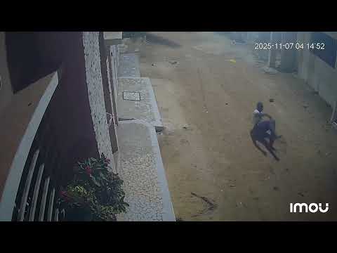Alakhou akbar 😱 ce voleur fait une chute spectaculaire en voulant monter sur un R+3