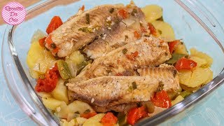 FILÉ DE TILÁPIA ASSADO COM BATATAS NO PAPEL ALUMÍNIO | RECEITAS DA CRIS