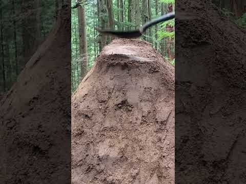 100+ Hours of Trail Building in 24 Seconds #trailbuilding #mtb