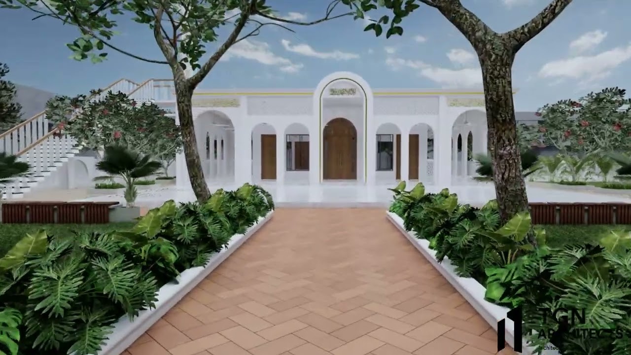 Masjid | Mosque 3D Animation | Virtual Visit | Modern Islamic Architecture | مسجد
