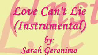 Love Cant Lie by Sarah Geronimo (Karaoke)