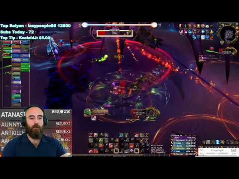 MYTHIC IL'GYNOTH: 477 Fury Warrior - WoW BFA 8.3 Ny'Alotha Mythic Raid Boss (10/12)