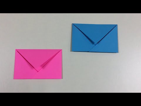 DIY Geschenkverpackung.Origami Briefumschlag basteln mit Papier.Origami Brief falten mit DIN A5/A4.