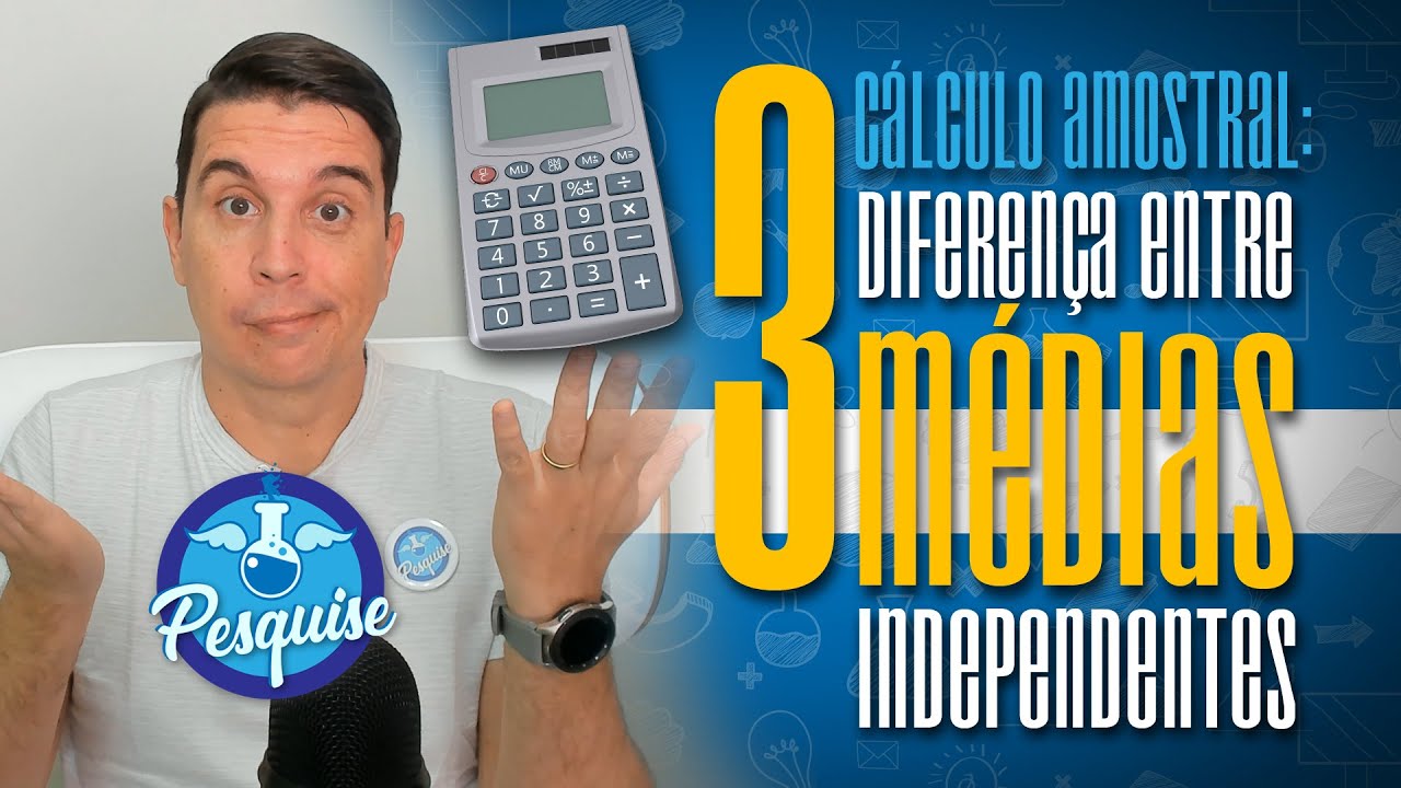 Cálculo amostral: DIFERENÇA ENTRE 3 OU MAIS MÉDIAS DE GRUPOS INDEDEPENDENTES