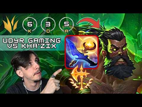 [FR] UDYR JUNGLE VS KHA'ZIX MATCHUP (SOLOQ DIAMOND)