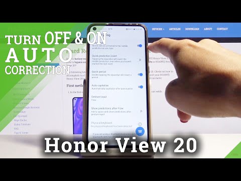 How to Turn on Auto Correction on Honor View 20 – Text Settings