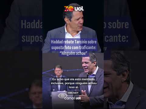 Haddad rebate Tarcísio sobre suposta foto com traficante: “Ninguém achou”
