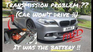 BMW 520d Transmission Issue - Battery Replacement Fixed It !!