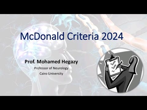 McDonald Criteria 2024 Prof. Mohamed Hegazy OCT 2024