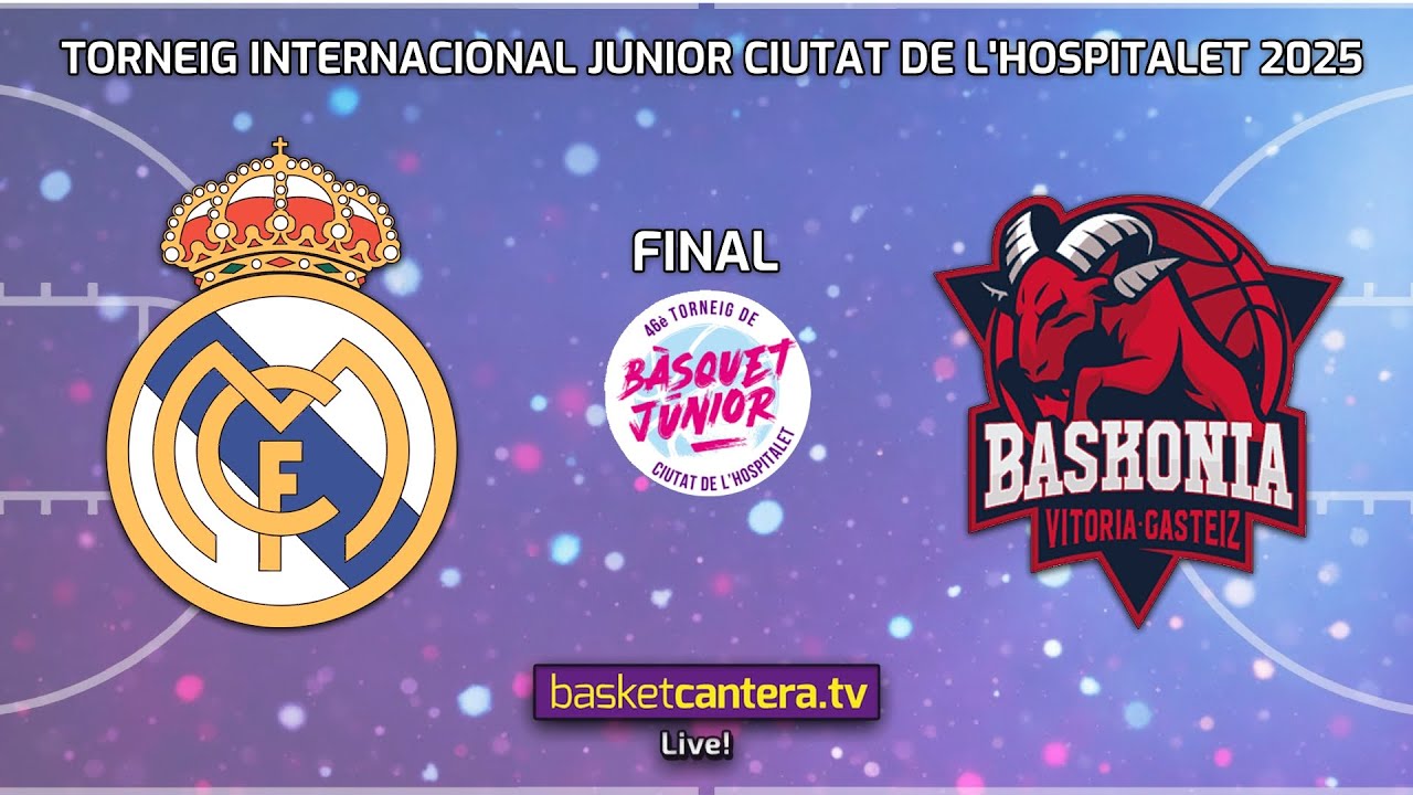 #Final U18M. REAL MADRID vs BASKONIA.-Torneo Internacional Junior Ciudad de L´Hospitalet 2025