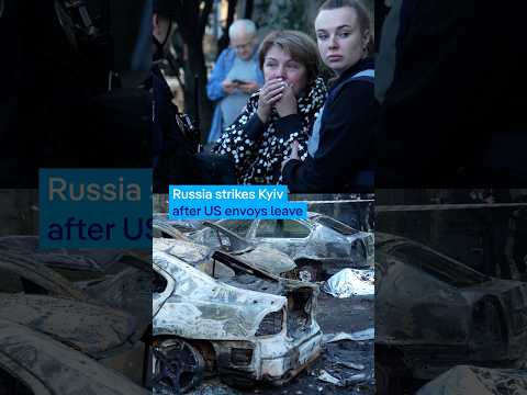 Russia strikes Kyiv after US envoys leave | DW News