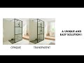 Padua douchewand helder 3 panelen | video 1