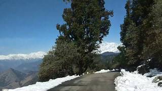 preview picture of video 'Chopta Uttarakhand Road in Winters.'