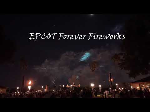 EPCOT Forever Fireworks - As Viewed From Outside World Showcase Lagoon - Walt Disney World Sept 2023