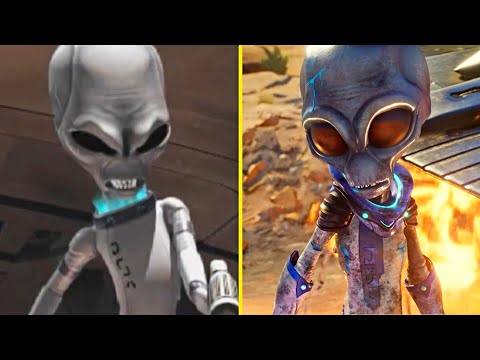 Destroy All Humans Remake Vs Original Graphics Comparison (Extended Version)