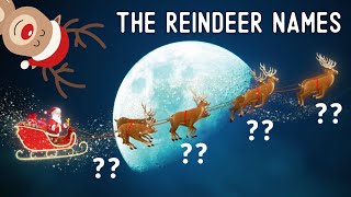 What are the names of Santa&#39;s reindeer in English?