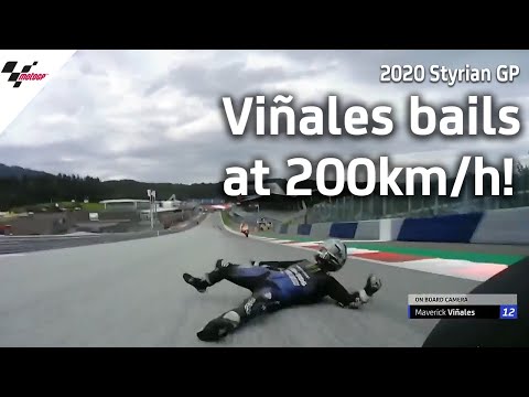 マーベリック・ヴィニャーレスがマシンを放り出してしまうクラッシュシーン！MotoGP スティリアGP 激しすぎるクラッシュ映像