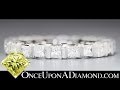 2 00ctw Princess Diamond Channel Set Platinum Eternity Band Shreveport Jewelry