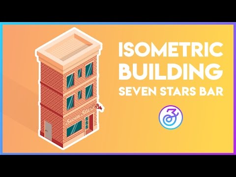 Isometric Building - Seven Stars Bar - Zélia Rodrigues