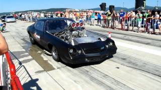 preview picture of video 'Dragster Camaro Sprint (Zraz Mustangov Trenčín 2012)'