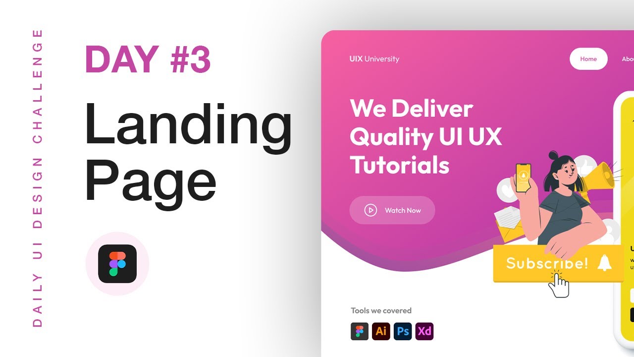 Daily UI 003 | Landing Page Design