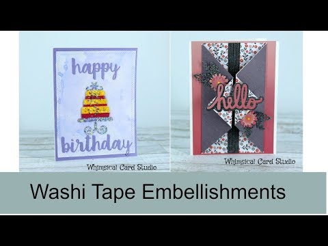 Washi Tape on Cards + Just Cards Video Hop