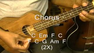 How To Play SOMEWHERE OVER THE RAINBOW IZ Israel Kamakawiwo &#39;ole Ukulele  Lesson