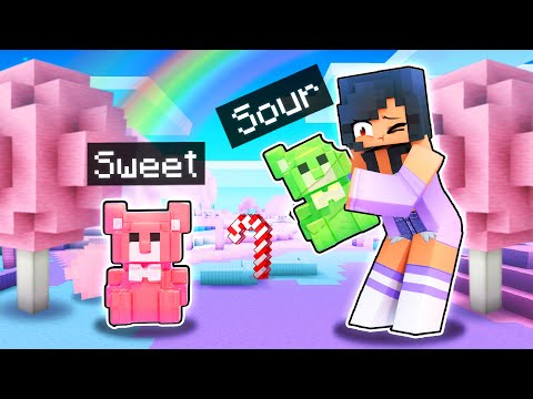 A SWEET and SOUR Candy DIMENSION In Minecraft!