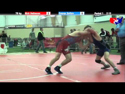 Nick Heilmann vs. Connor Sutton at 2013 ASICS University Nationals - FS