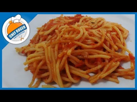 El ESPAGUETI ROJO mas facil del mundo, Receta #475 | Chef Roger Video