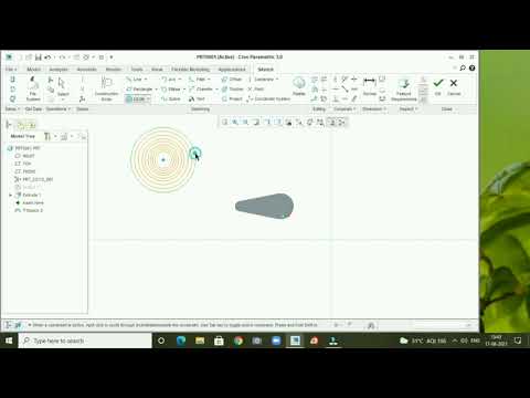 Pro Engineer (Pro E) ( Creo ) 3.0 Basic Beginner Part Modeling Tutorials
