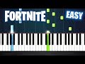 Fortnite Theme - EASY Piano Tutorial by PlutaX