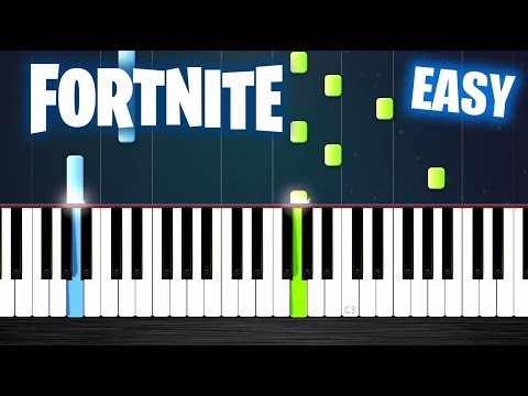 Fortnite Theme - EASY Piano Tutorial by PlutaX