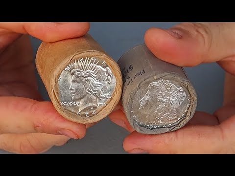 I spend $900 on Mystery Morgan and Peace Silver Dollar Rolls from eBay!